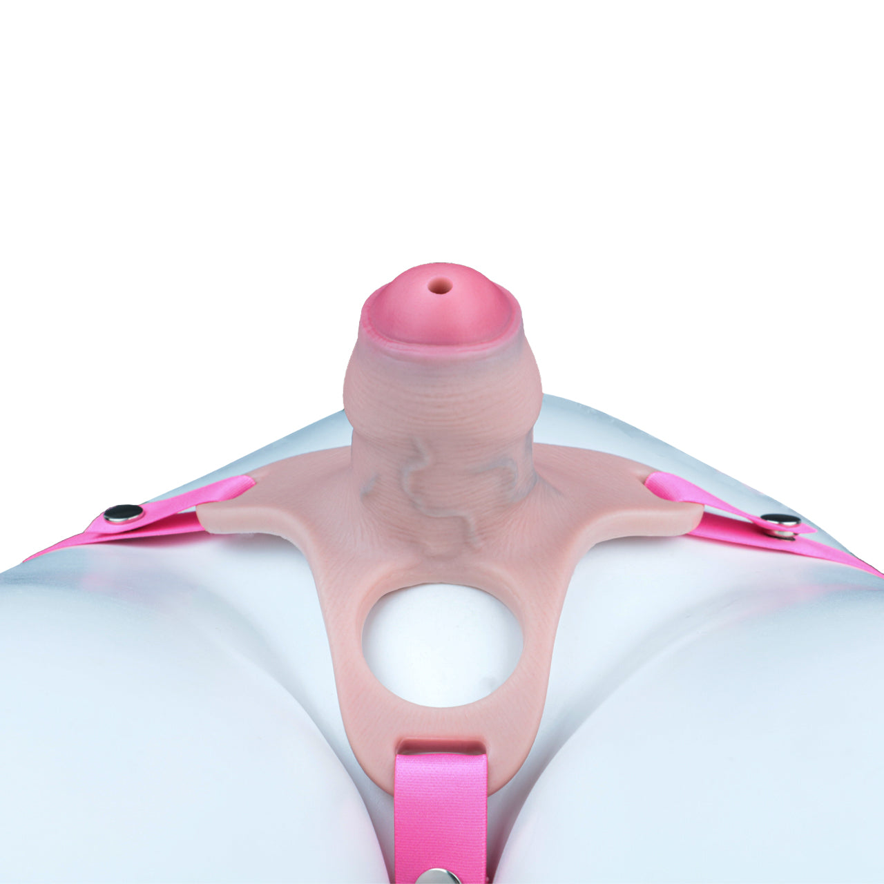 Pink Silicone Chastity Cage - Penis Profile - Cut