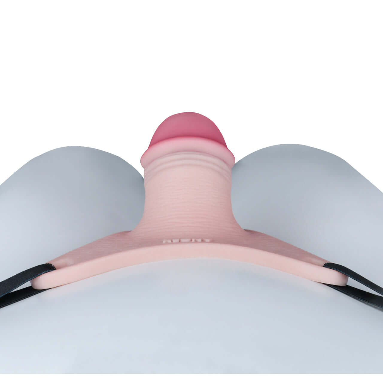 Pink Silicone Chastity Cage - Penis Profile - Full Exposure