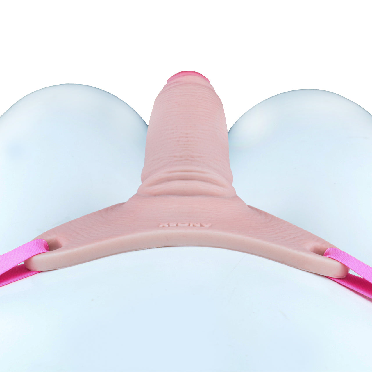 Pink Silicone Chastity Cage - Penis Profile