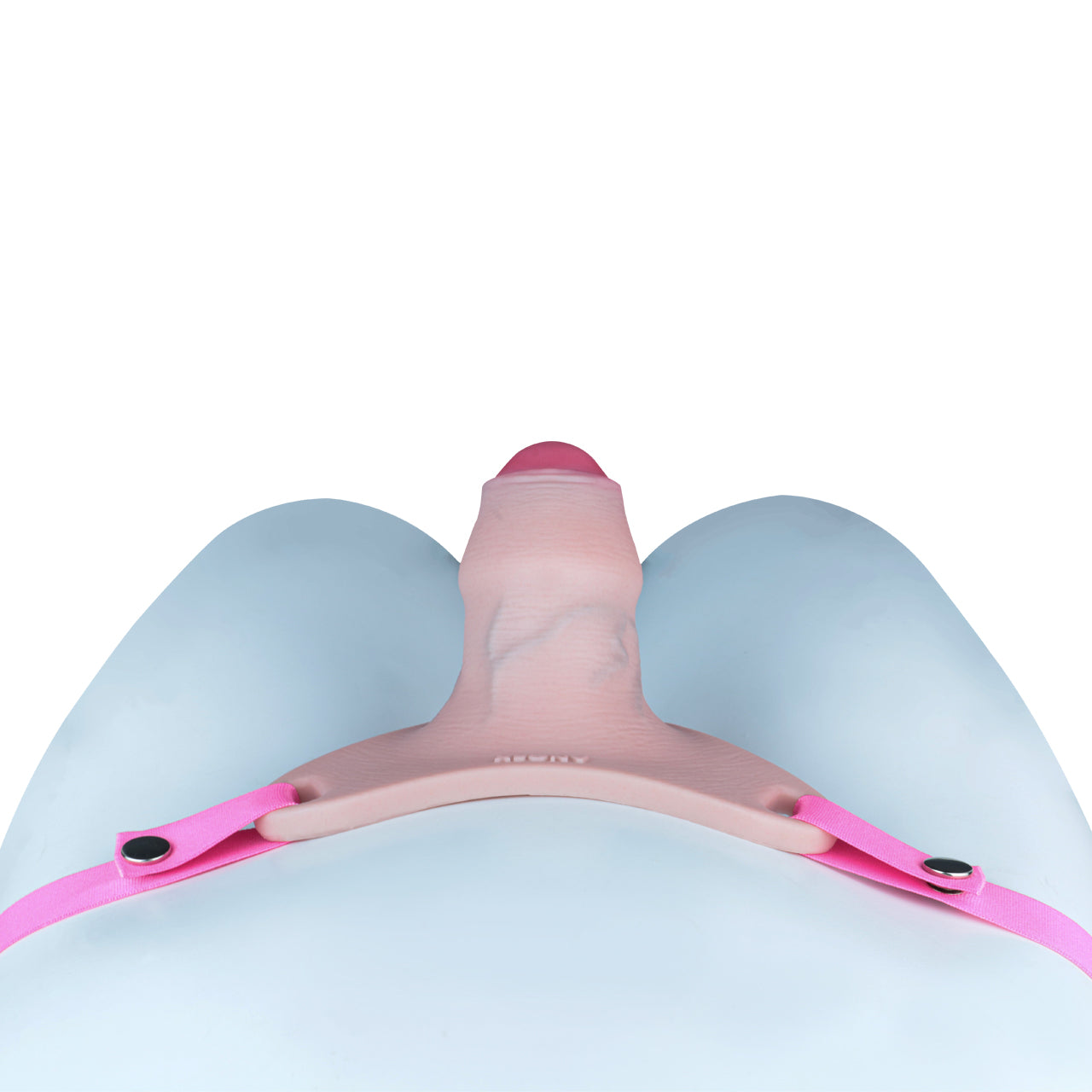 Pink Silicone Chastity Cage - Penis Profile - Cut
