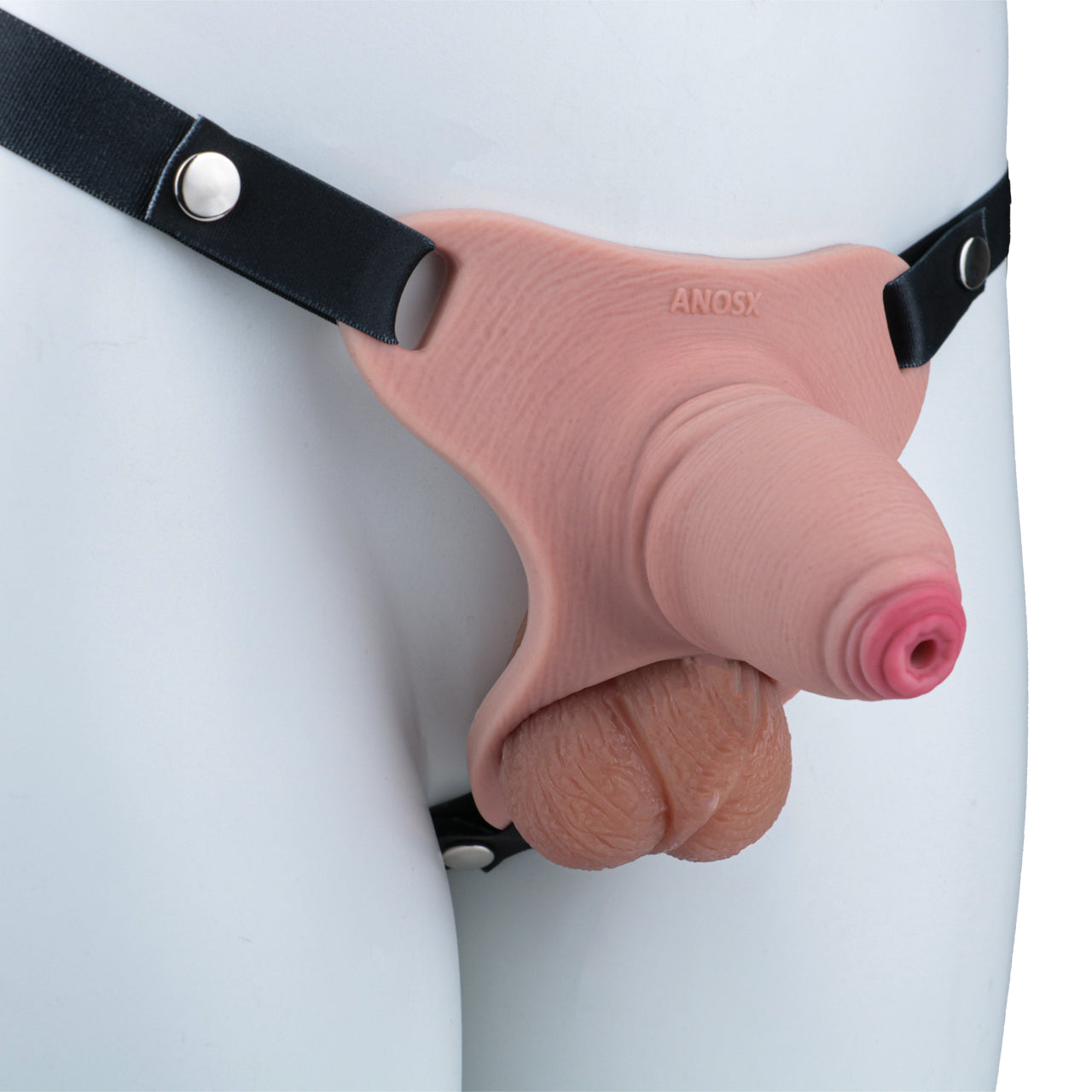 Pink Silicone Chastity Cage - Penis Profile
