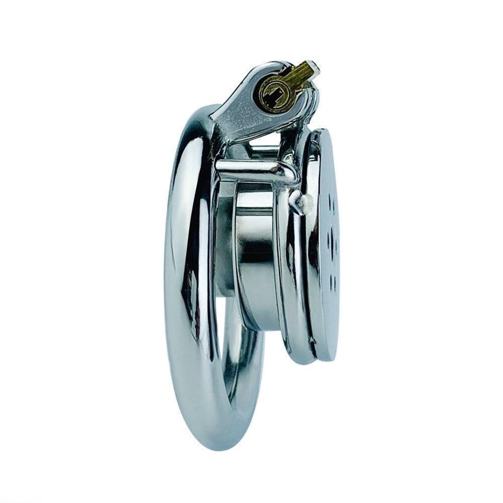 Male metal chastity cages, BDSM gear, male chastity devices, penis cage, pissing tube , gay BDSM, bondage and discipline, chastity play, metal cock cage, kinky sex toys, metal plastic erotic flat inverted cage, submissive play, chastity sub dom, sissy