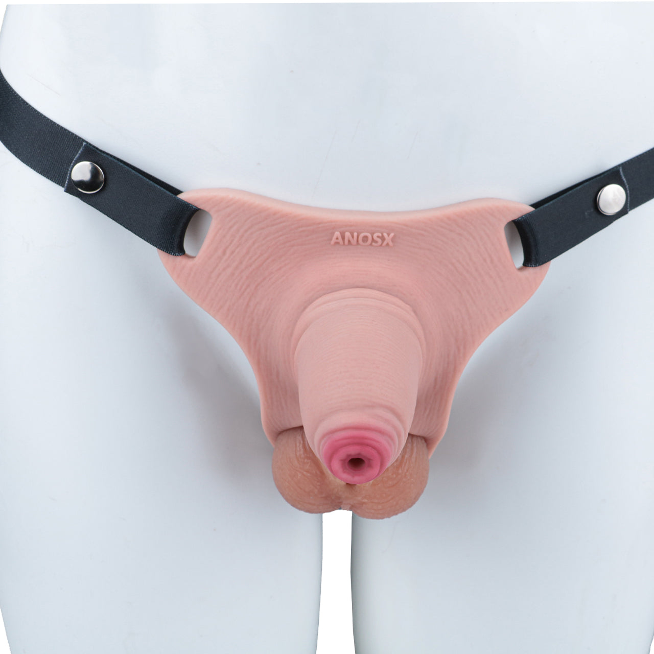 Pink Silicone Chastity Cage - Penis Profile