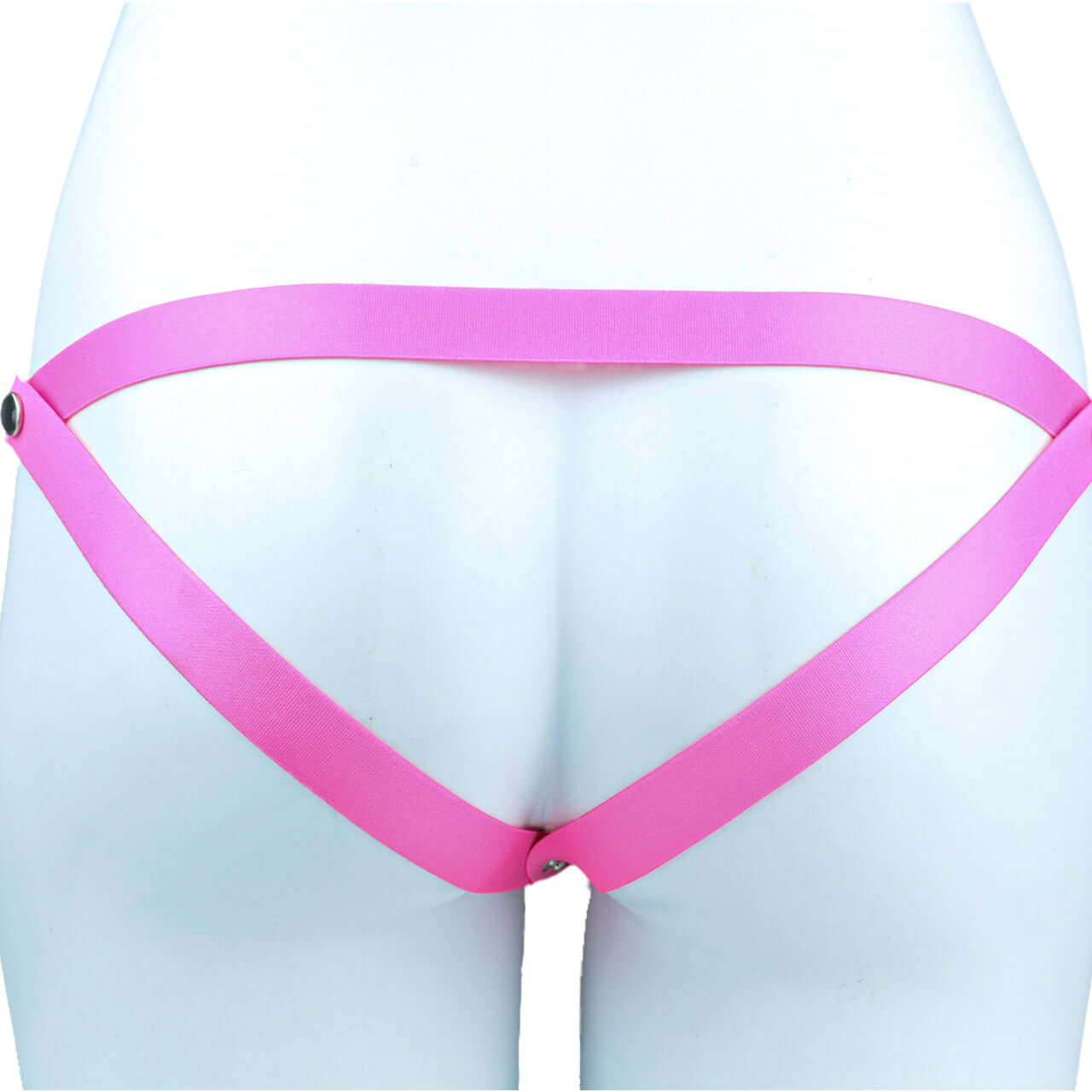 Pink Silicone Chastity Cage - Penis Profile - Full Exposure