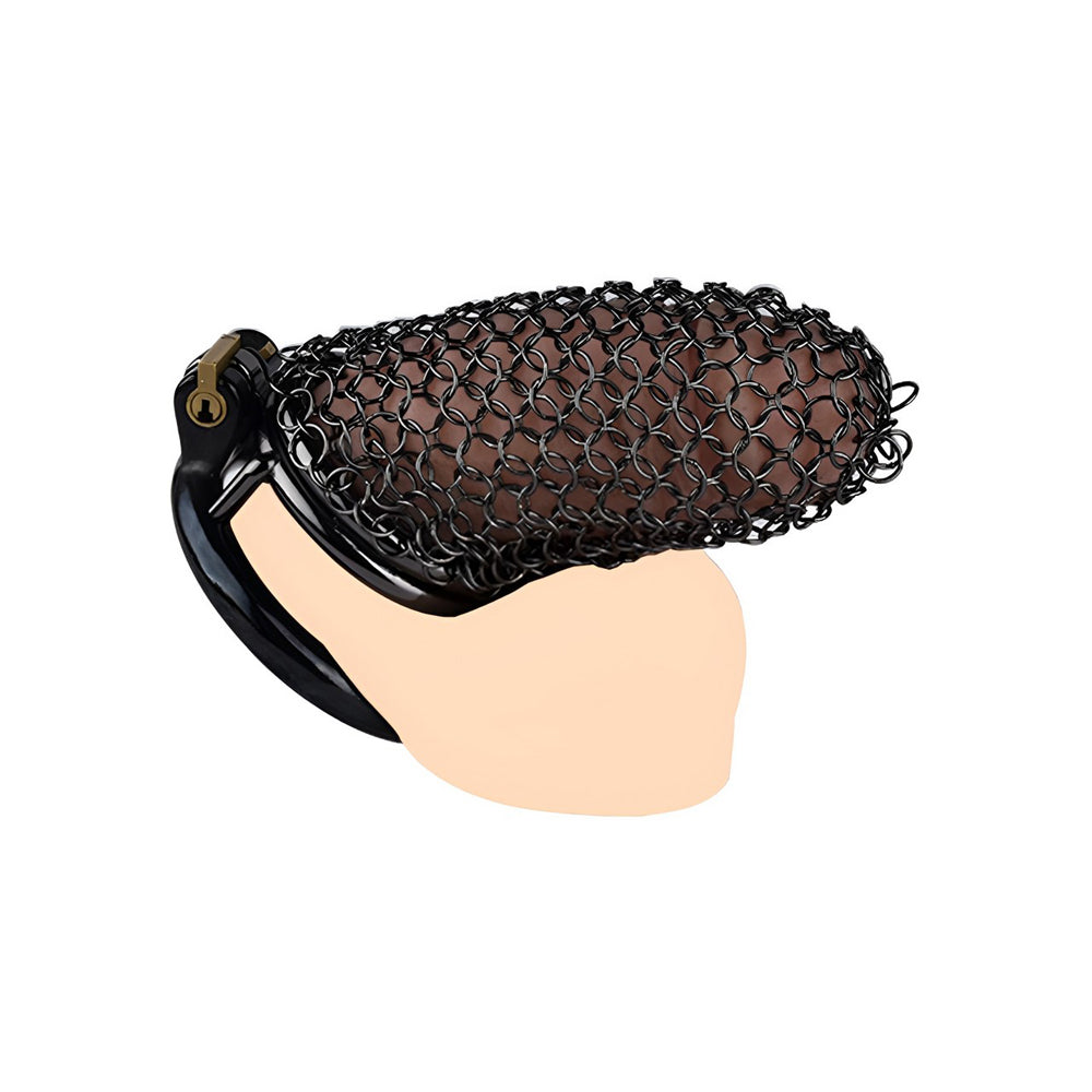 This flat chastity cage is perfect for cuckold training, combining comfort and control for a truly submissive experience." "Dieses flache Chastity Cage ist perfekt für Cuckold Training und kombiniert Komfort und Kontrolle für ein wirklich unterwürfiges E