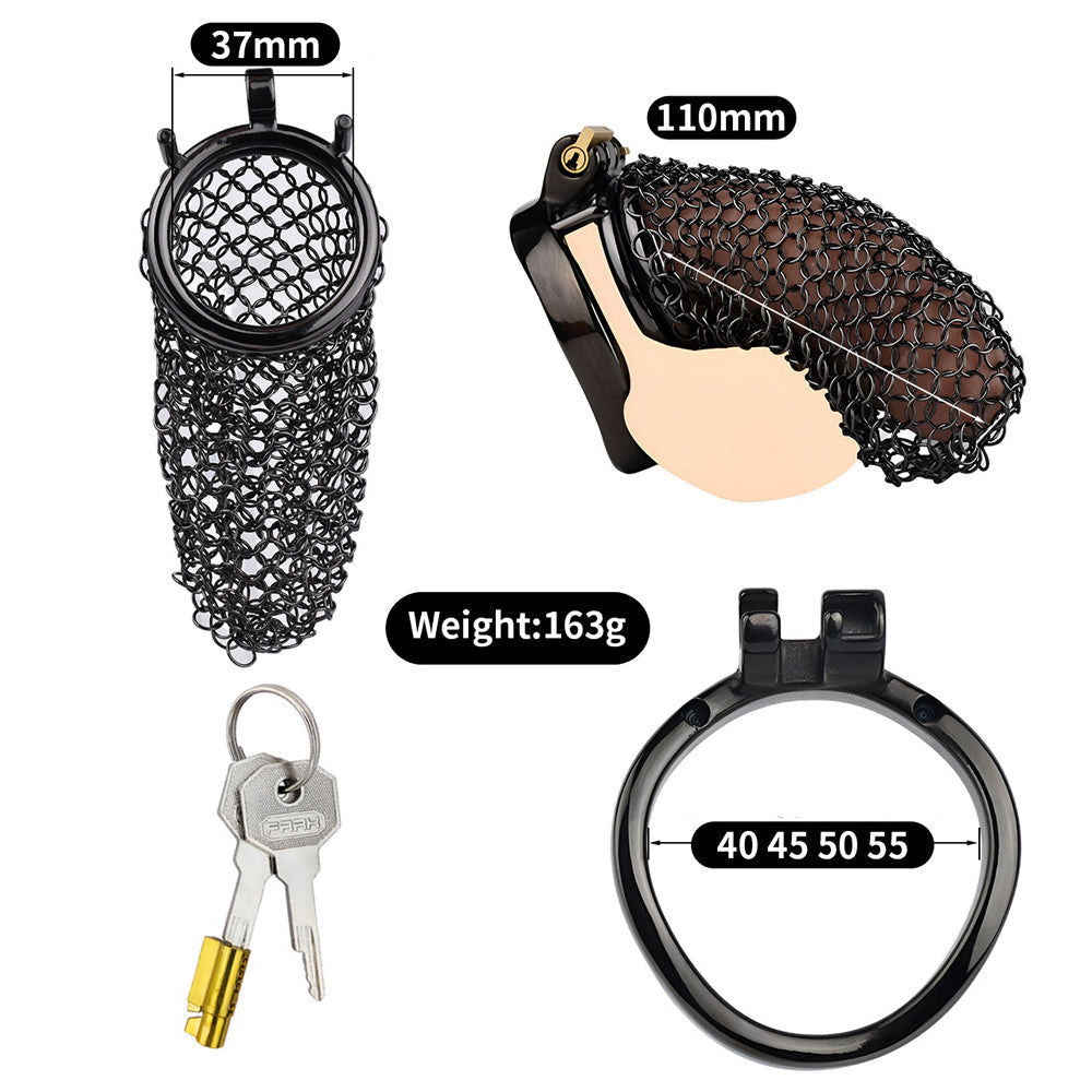 Designed for full control, this flat chastity cage is ideal for chastity cuck play and femdom chastity, ensuring submission and security." "Entwickelt für vollständige Kontrolle, ist dieses flache Chastity Cage ideal für Chastity Cuck Spiel und Femdom Ch