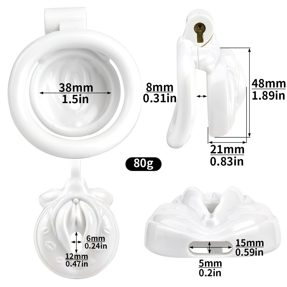 For femboy chastity lovers, the sissy chastity cage and flat chastity cage provide comfort and long-lasting control." "Für femboy Chastity Liebhaber bieten das Sissy Chastity Cage und flaches Chastity Cage Komfort und langanhaltende Kontrolle