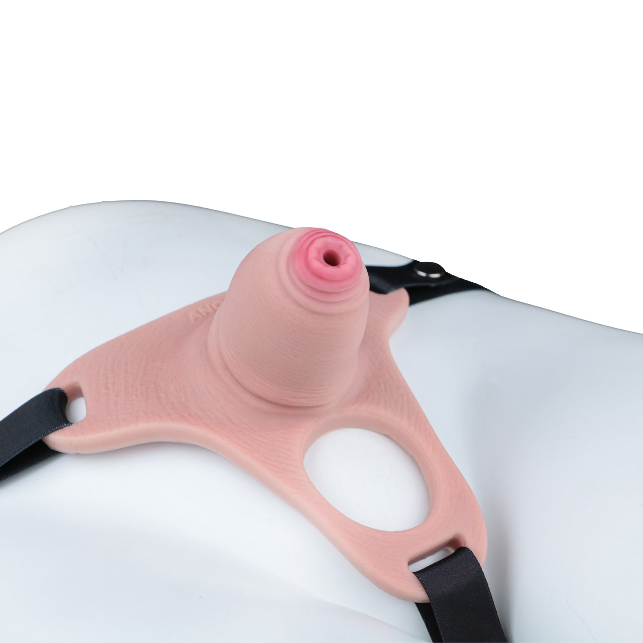Pink Silicone Chastity Cage - Penis Profile