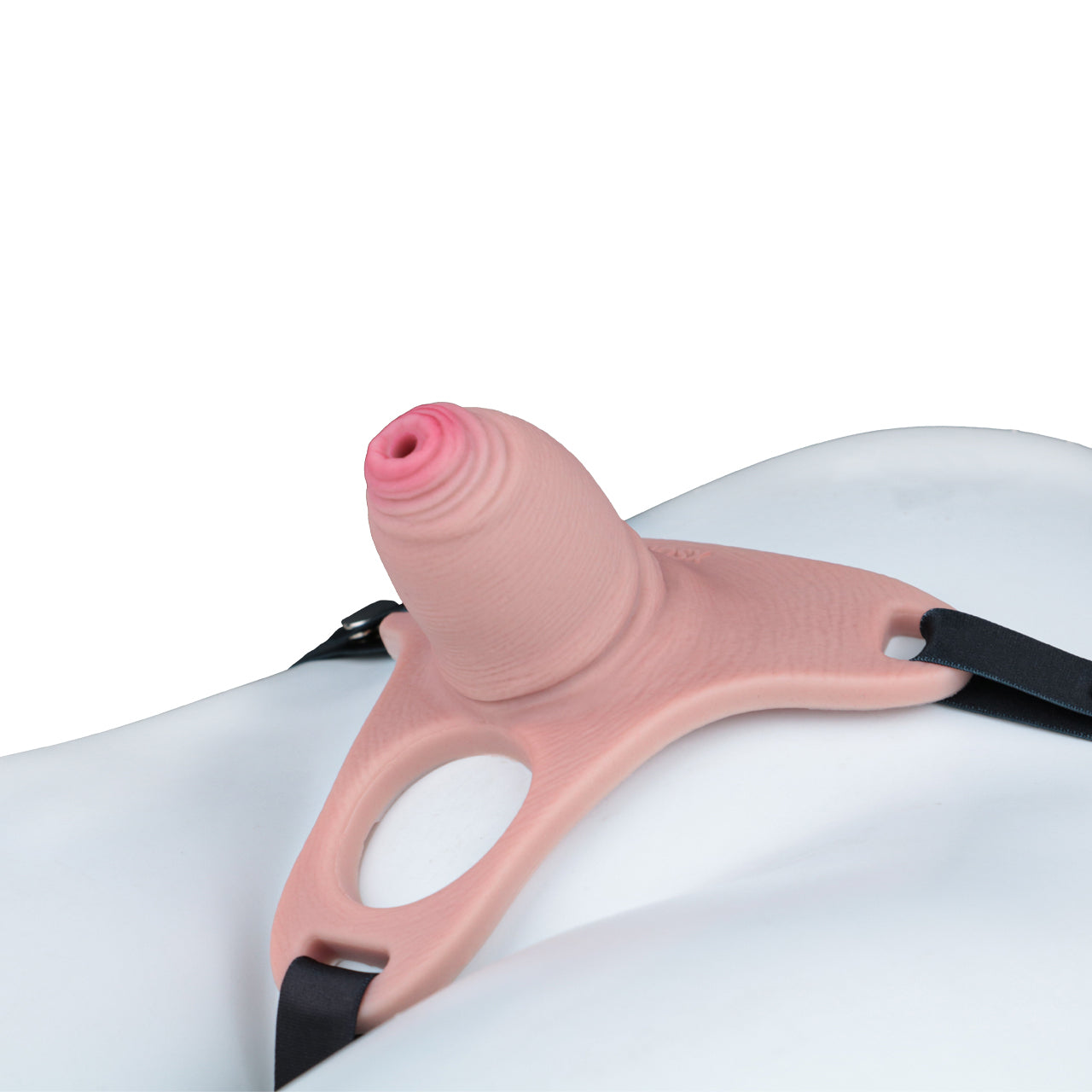 Pink Silicone Chastity Cage - Penis Profile