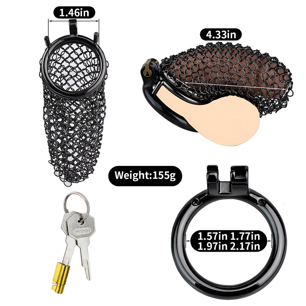 This flat chastity cage offers the ideal combination for cuckold training and chastity cuck play, ensuring a tight and secure fit." "Dieses flache Chastity Cage bietet die ideale Kombination für Cuckold Training und Chastity Cuck Spiel und gewährleistet