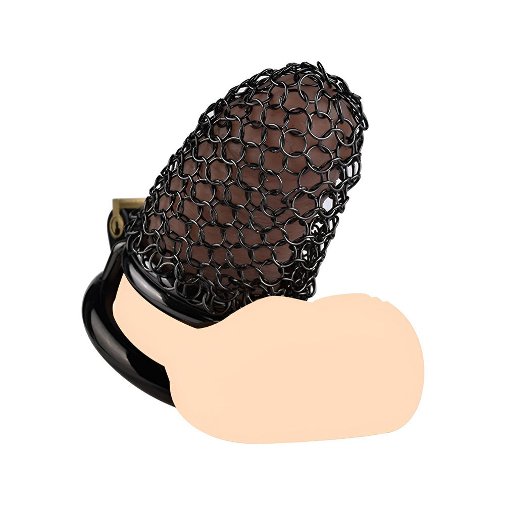 The perfect combination for femdom chastity, this male chastity cage provides control and comfort, ideal for cuckold training." "Die perfekte Kombination für Femdom Chastity, dieses Male Chastity Cage bietet Kontrolle und Komfort, ideal für Cuckold Train