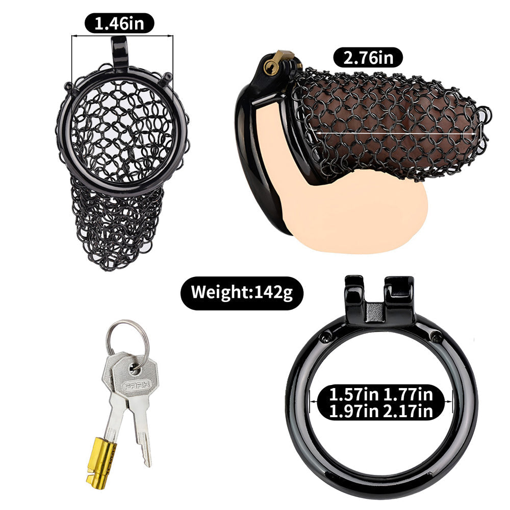 Lock in your submission securely with this male chastity cage, designed for those into femdom chastity and cuckold training." "Schließen Sie Ihre Unterwerfung sicher mit diesem Male Chastity Cage, entwickelt für diejenigen, die in Femdom Chastity und Cuc