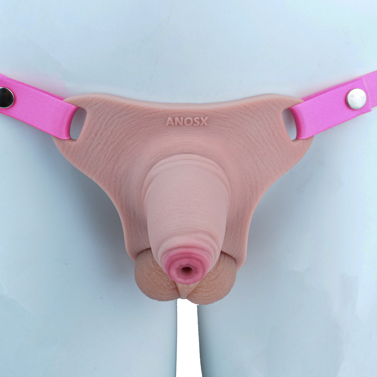 Pink Silicone Chastity Cage - Penis Profile
