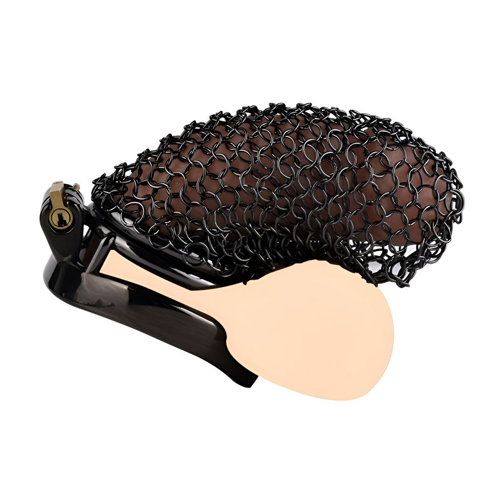 This flat chastity cage is the ideal cock cage for cuckold training, providing a secure and comfortable fit for long-term wear." "Dieses flache Chastity Cage ist das ideale Cock Cage für Cuckold Training und bietet eine sichere und bequeme Passform für d