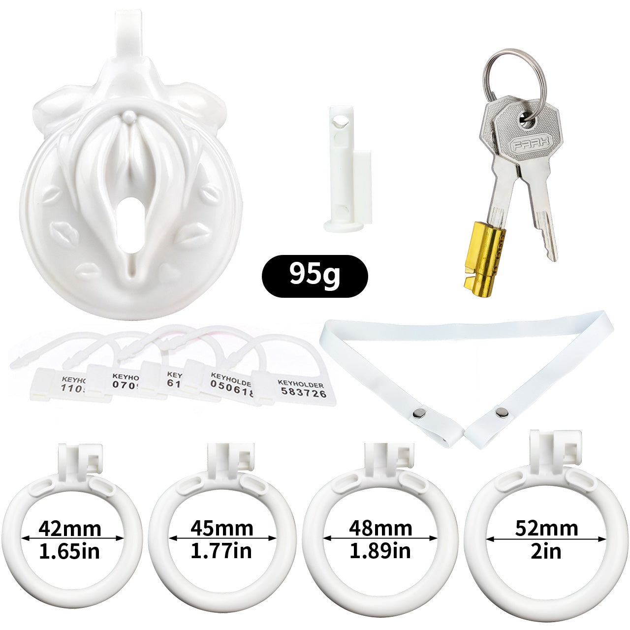 Designed for sissy chastity, this flat chastity cage offers secure and discreet confinement for long-term wear, ideal for sissy training." "Für Sissy Chastity entwickelt, bietet dieses flache Chastity Cage sichere und diskrete Einsperrung für den Langzei