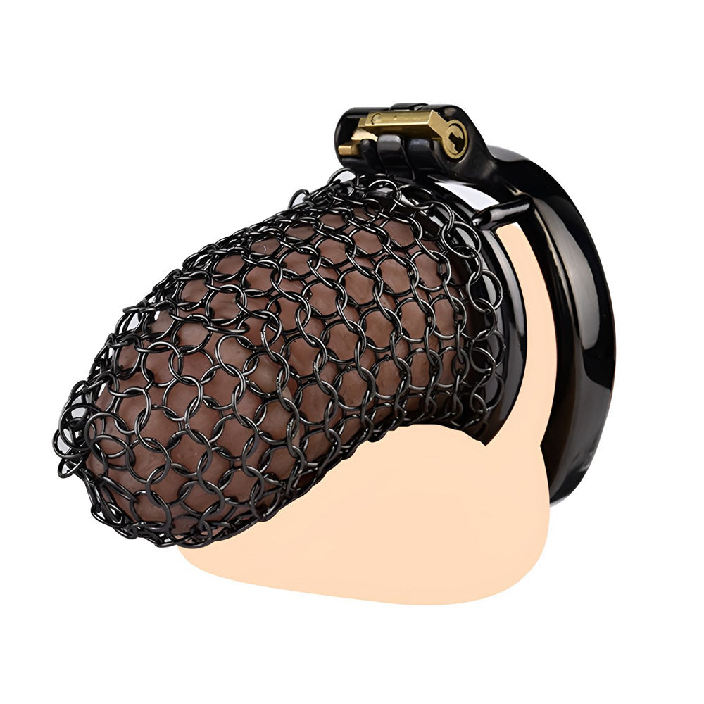 The ideal male chastity cage for those into femdom chastity, this flat chastity cage ensures lasting control for cuckold training." "Das ideale Male Chastity Cage für diejenigen, die Femdom Chastity mögen, dieses flache Chastity Cage sorgt für langanhalt