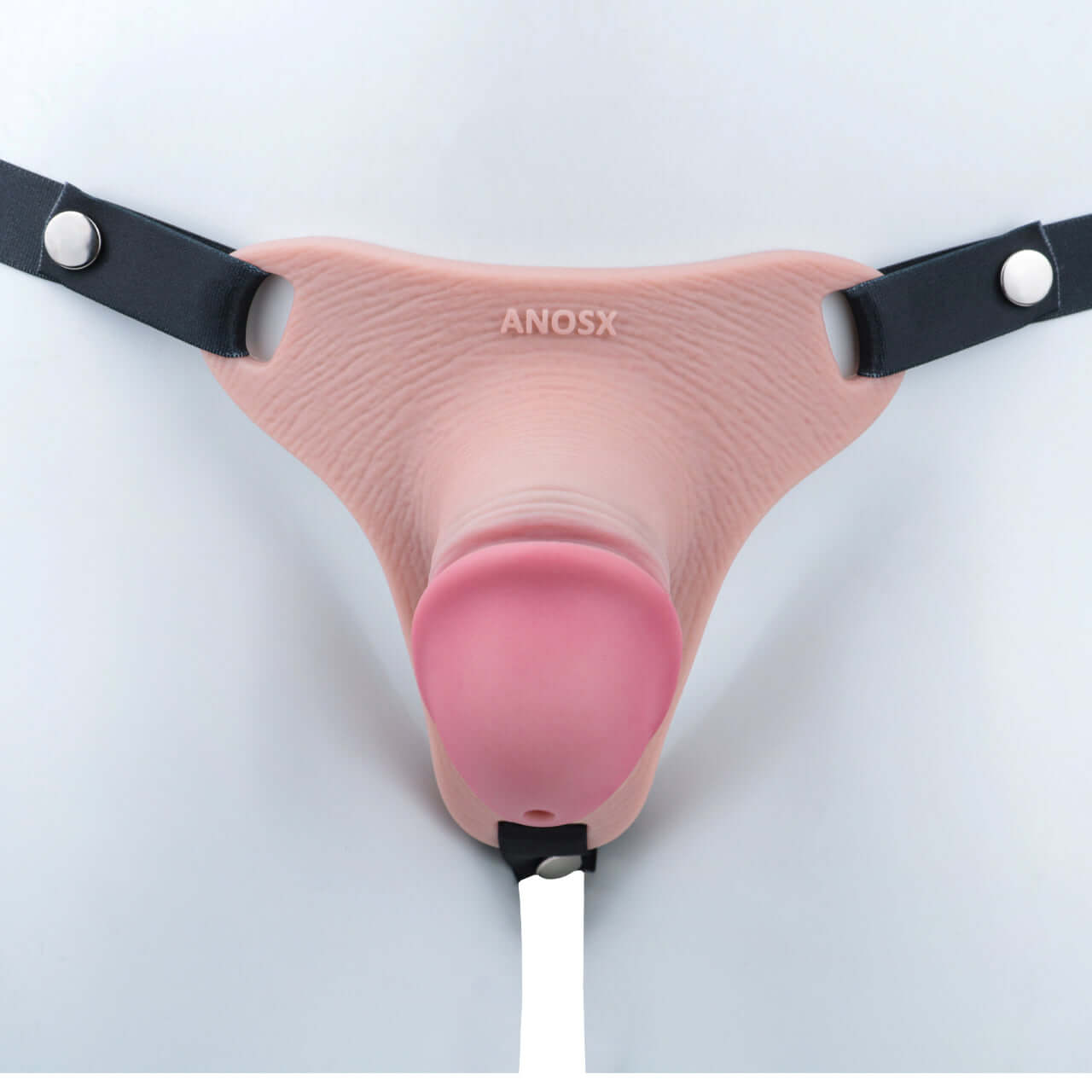 Pink Silicone Chastity Cage - Penis Profile - Full Exposure
