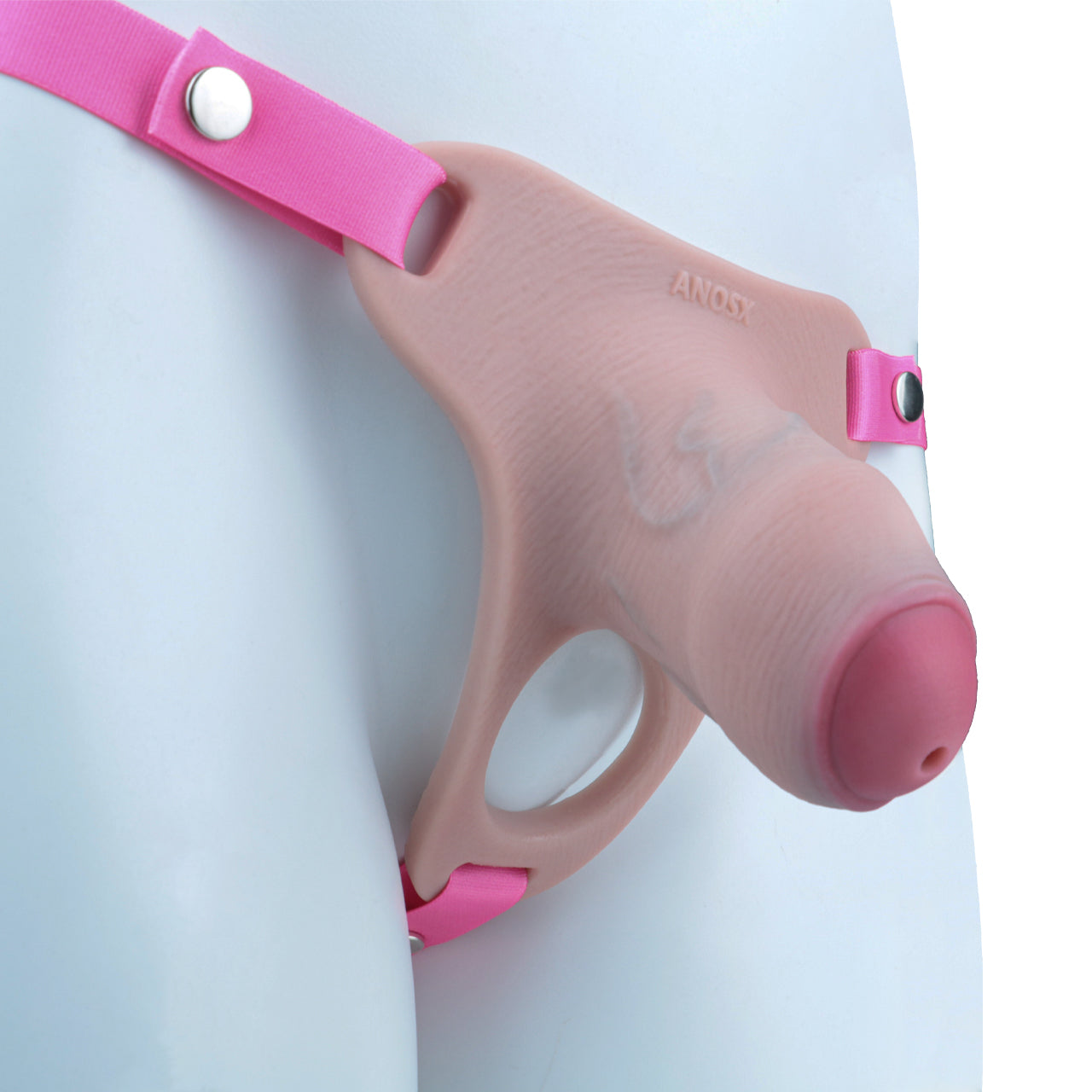 Pink Silicone Chastity Cage - Penis Profile - Cut