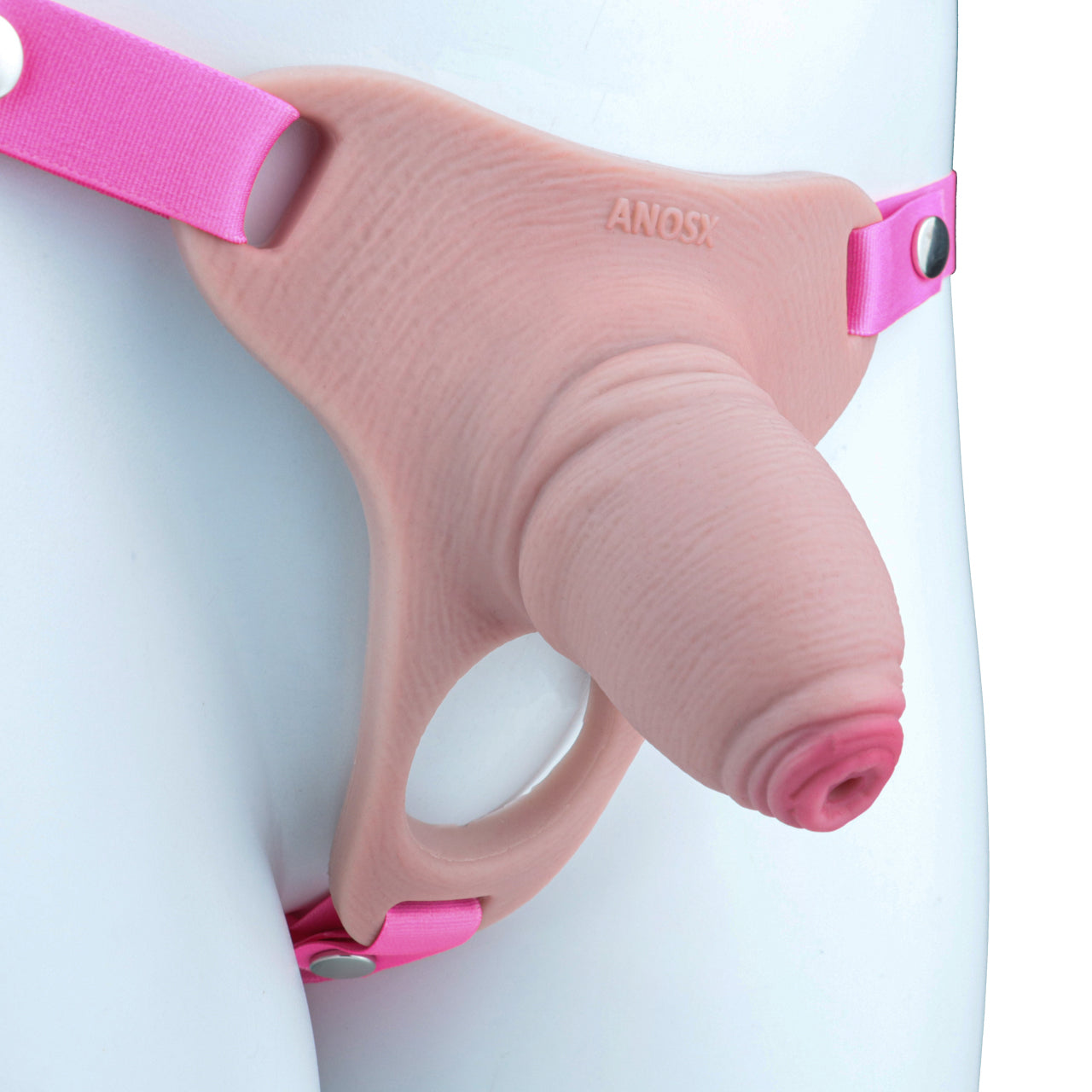 Pink Silicone Chastity Cage - Penis Profile