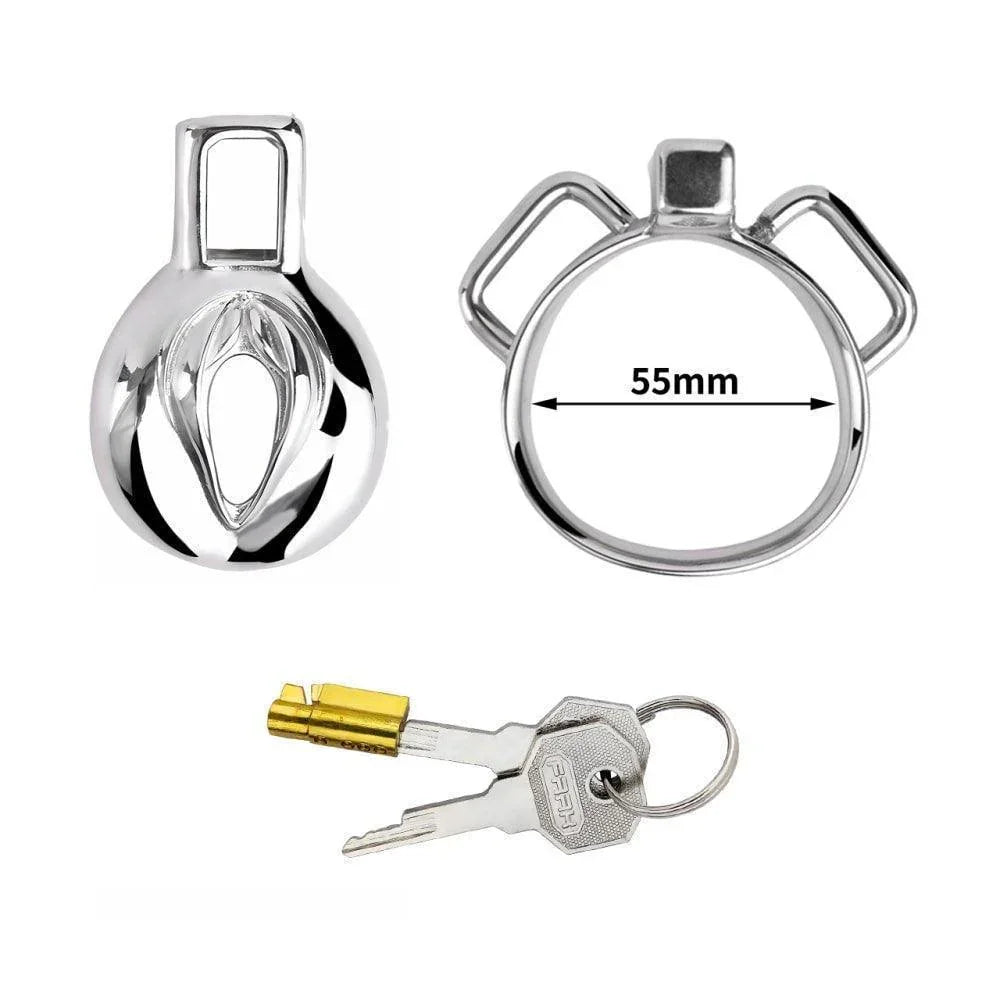 Male metal chastity cages, BDSM gear, male chastity devices, penis cage, pissing tube , gay BDSM, bondage and discipline, chastity play, metal cock cage, kinky sex toys, metal plastic erotic flat inverted cage, submissive play, chastity sub dom, sissy