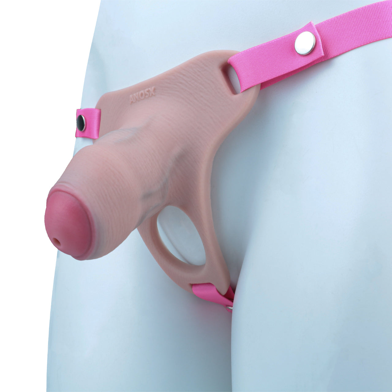 Pink Silicone Chastity Cage - Penis Profile - Cut