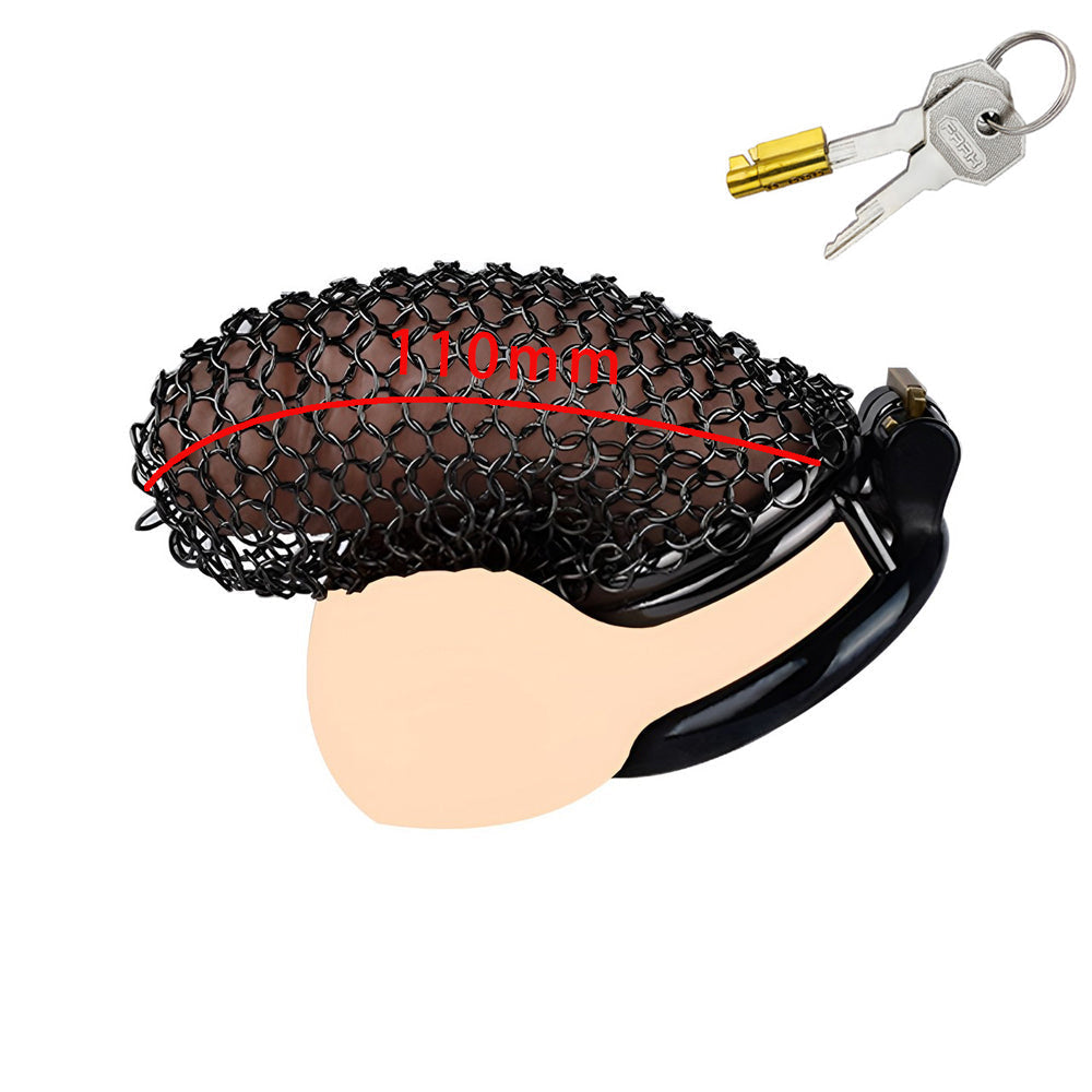 Lock your cock securely with this flat chastity cage, perfect for those into chastity cuck and cuckold training dynamics." "Schließen Sie Ihren Cock sicher mit diesem flachen Chastity Cage ein, perfekt für diejenigen, die in Chastity Cuck und Cuckold Tra