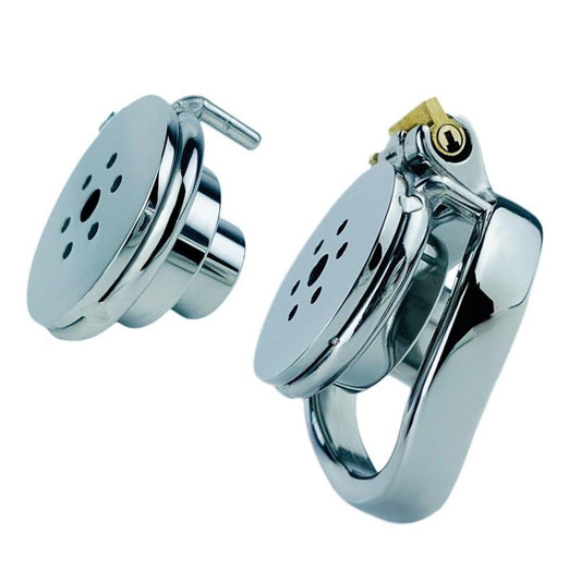 Male metal chastity cages, BDSM gear, male chastity devices, penis cage, pissing tube , gay BDSM, bondage and discipline, chastity play, metal cock cage, kinky sex toys, metal plastic erotic flat inverted cage, submissive play, chastity sub dom, sissy