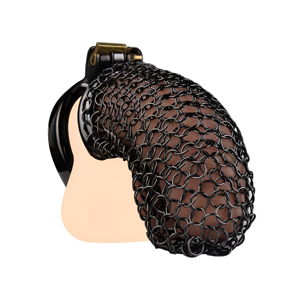 For cuckold training and femdom chastity enthusiasts, this flat chastity cage offers a discreet and secure lock for your cock." "Für Cuckold Training und Femdom Chastity Enthusiasten bietet dieses flache Chastity Cage ein diskretes und sicheres Schloss f