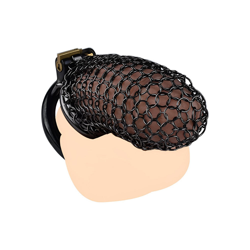 Perfect for those into femdom chastity, this male chastity cage ensures full control and comfort for long-term cuckold training." "Perfekt für diejenigen, die in Femdom Chastity sind, dieses Male Chastity Cage sorgt für vollständige Kontrolle und Komfort