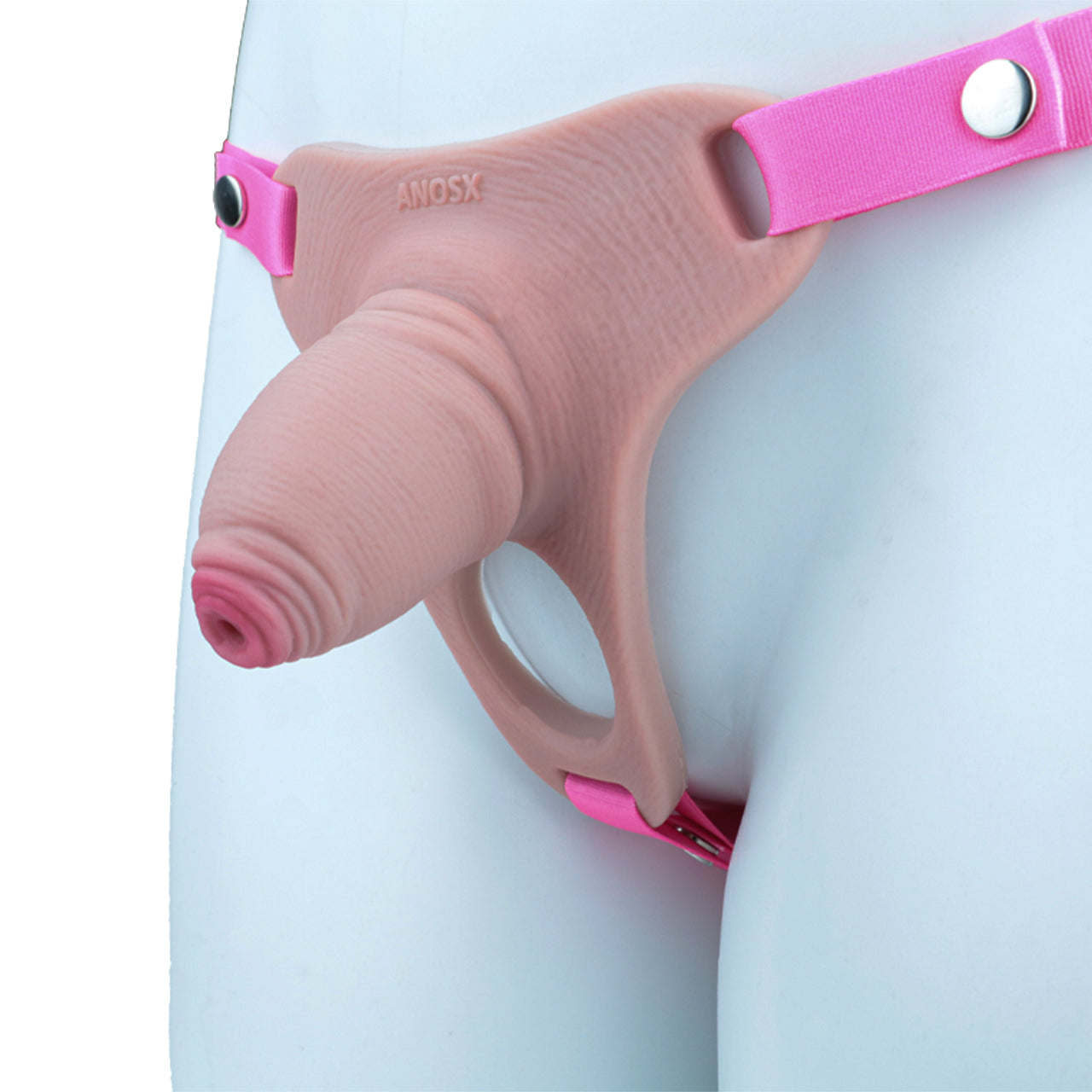 Pink Silicone Chastity Cage - Penis Profile