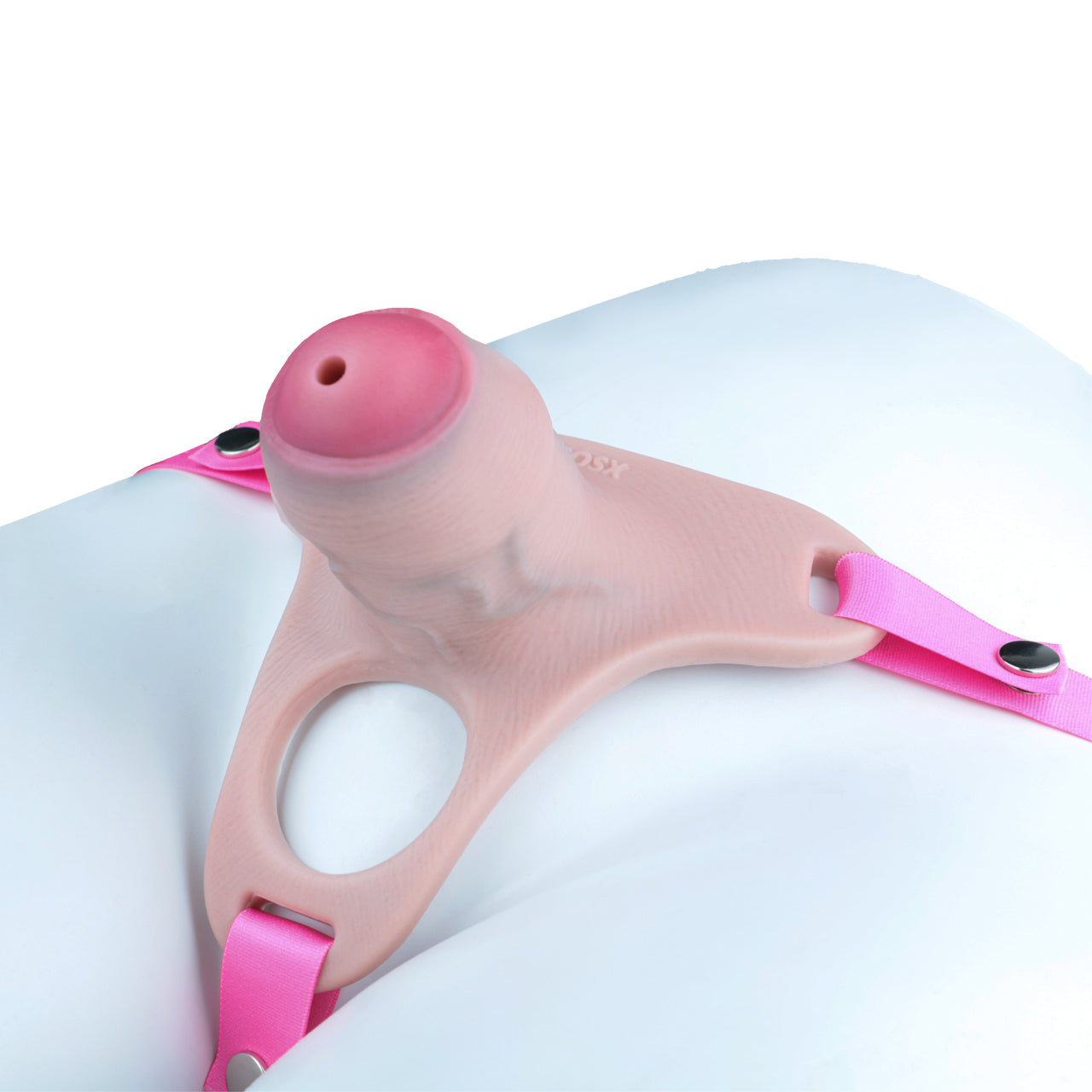 Pink Silicone Chastity Cage - Penis Profile - Cut