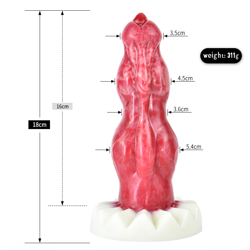 Vibrating Horse Dildo - Muscular