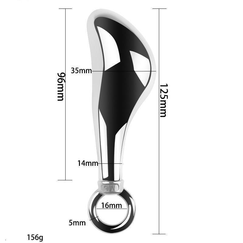 Metal anal plug, stainless steel butt plug, butt spreader, anal toys, metal butt plug, anal stimulation, butt plug for beginners, large anal plug, anal training, anal play, prostate massager, heavy butt plug, erotic anal toys, BDSM anal play, kinky butt p