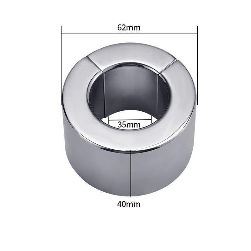 Ball Stretcher, Male Stainless Steel Ball Stretcher Testicle Stretching Ring Metal Device Toys with Color Box