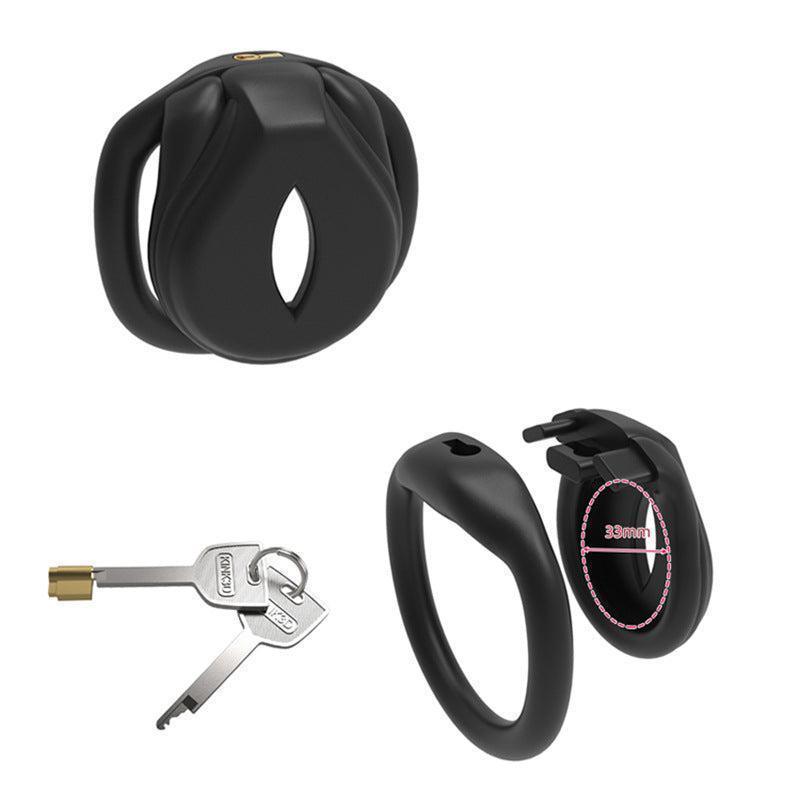 Flat Inverted nylon Cobra chastity cage, male chastity, nylon cage, BDSM chastity device, comfortable chastity cage, adjustable, BDSM gear, male restraint device, lightweight chastity cage, kink cage, BDSM gear, penis cage, dom sub play, gay, metal cock c