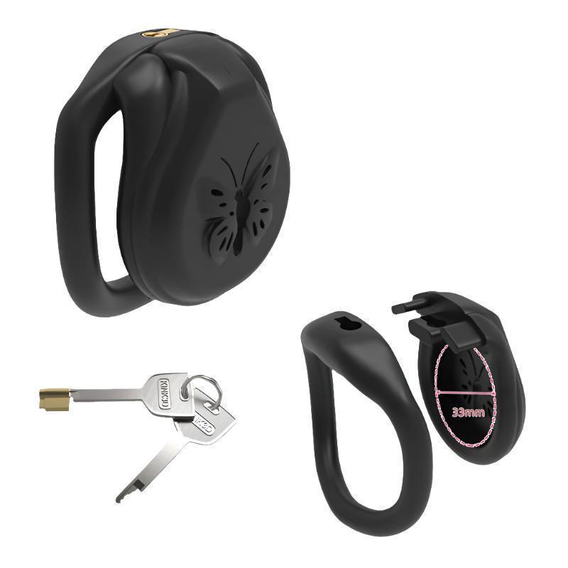 Flat Inverted nylon Cobra chastity cage, male chastity, nylon cage, BDSM chastity device, comfortable chastity cage, adjustable, BDSM gear, male restraint device, lightweight chastity cage, kink cage, BDSM gear, penis cage, dom sub play, gay, metal cock c