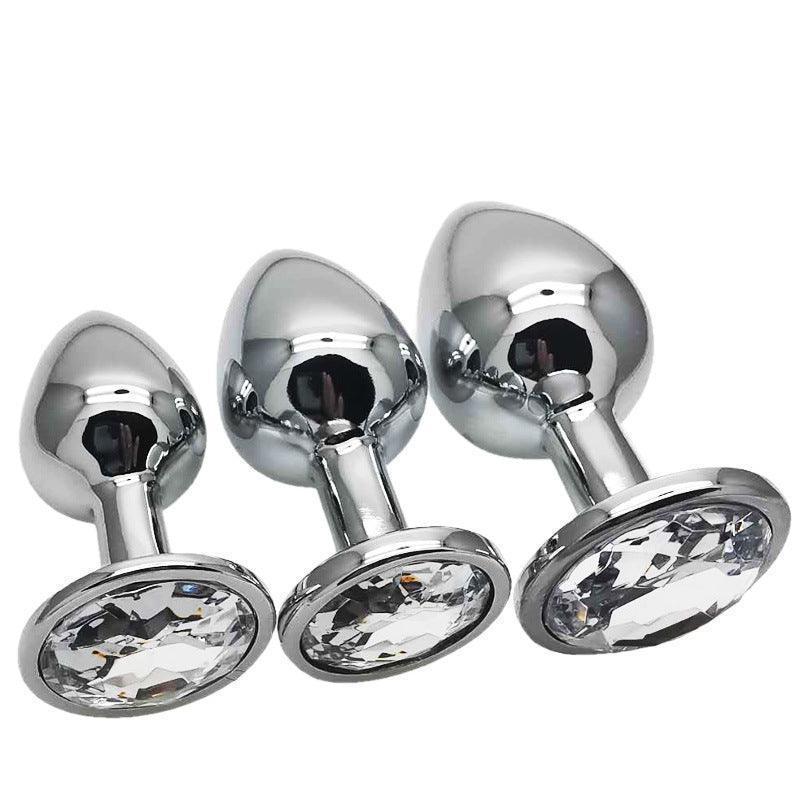 Metal anal plug, stainless steel butt plug, butt spreader, anal toys, metal butt plug, anal stimulation, butt plug for beginners, large anal plug, anal training, anal play, prostate massager, heavy butt plug, erotic anal toys, BDSM anal play, kinky butt p