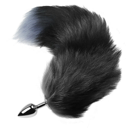 Fox Tail Butt Plug - Grey