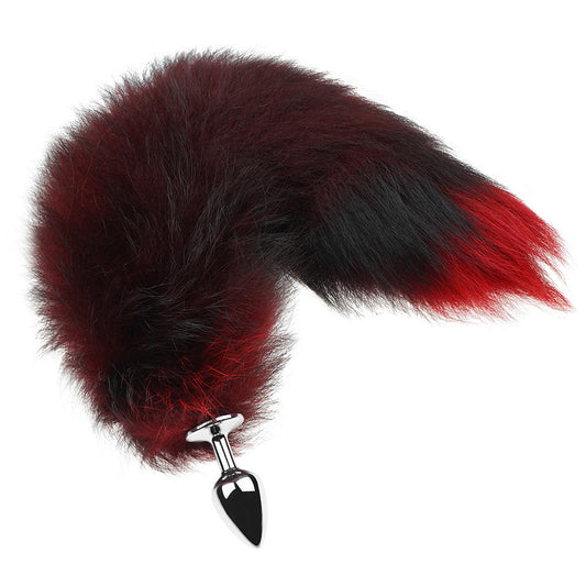 Fox Tail Butt Plug - Red