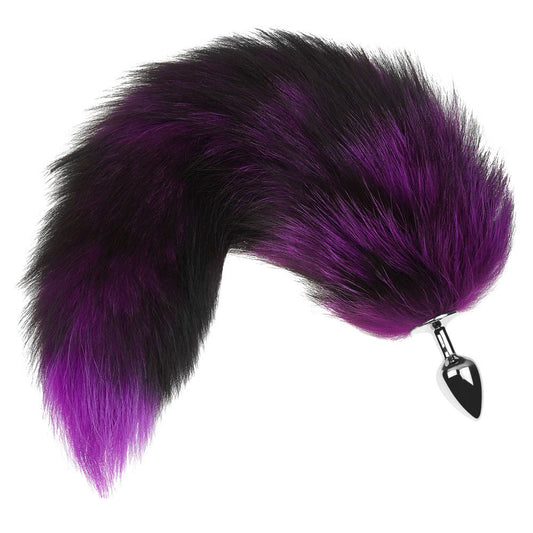 Fox Tail Butt Plug - Great Purple