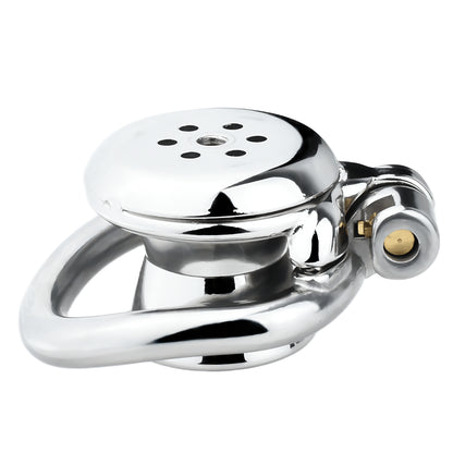 Metal Chastity Cage with Inverted Design