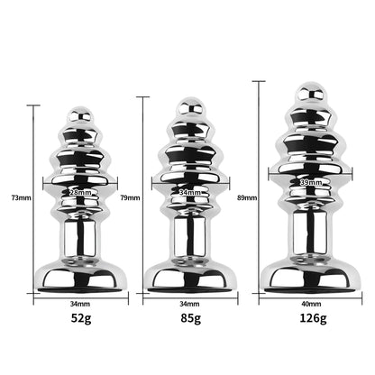 Vibrating Butt Plug With Remote - Thread-Shaped