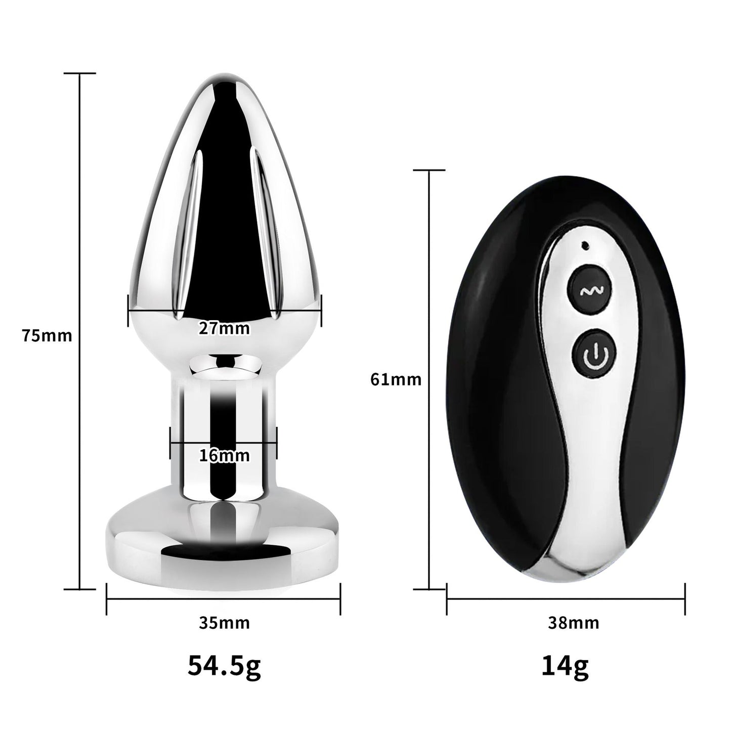 Vibrating Butt Plug With Remote Control