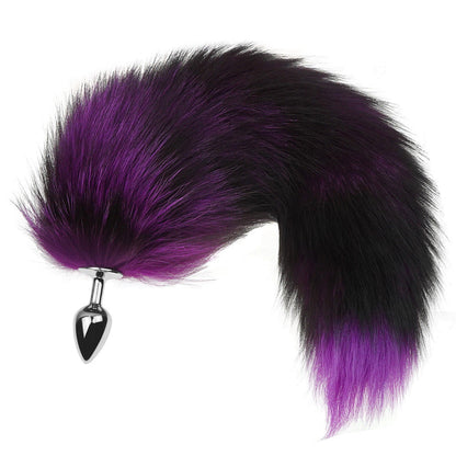 Fox Tail Butt Plug - Great Purple