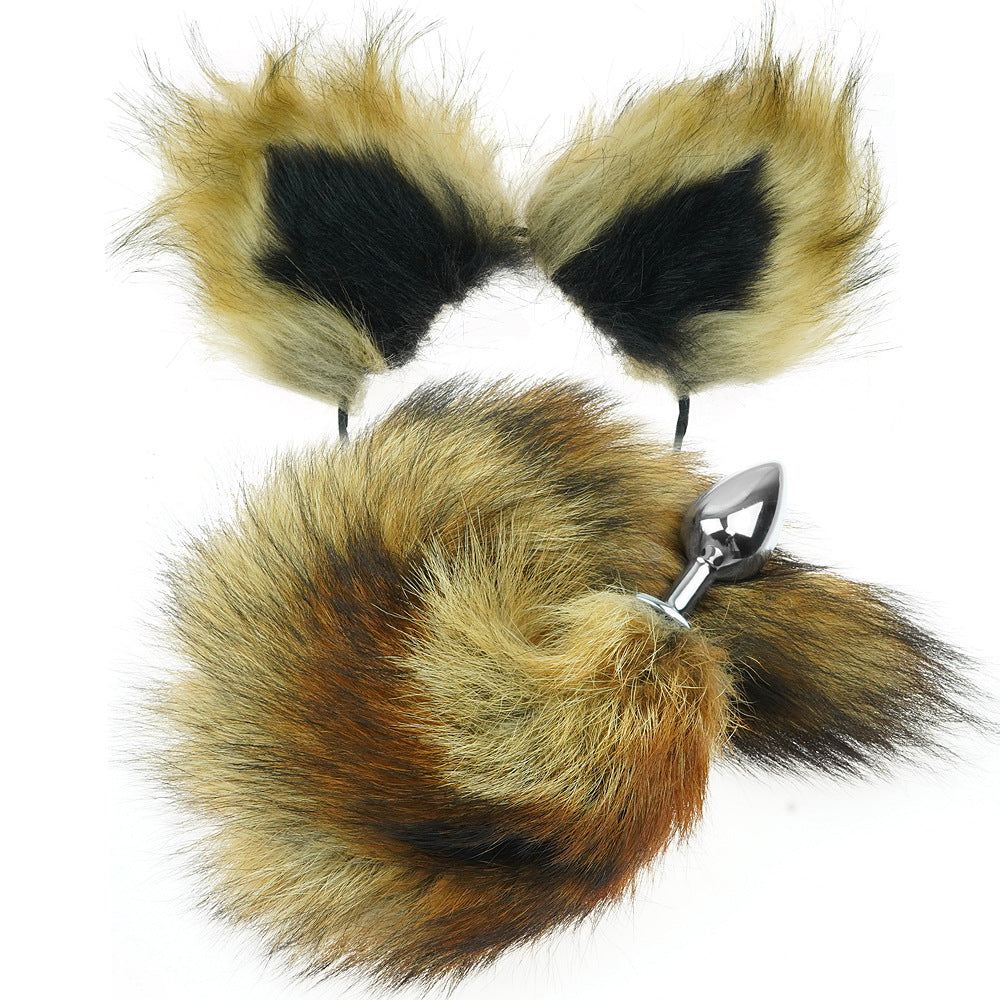 Fox Tail Butt Plug With Ears Set