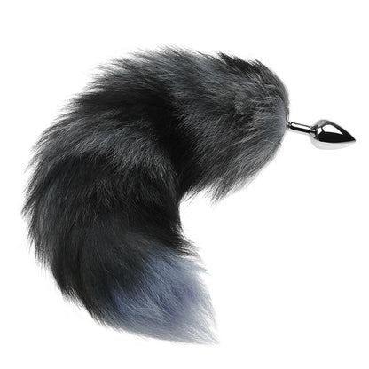 Fox Tail Butt Plug - Grey