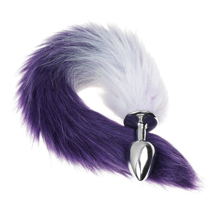 Fox Tail Butt Plug - Purple