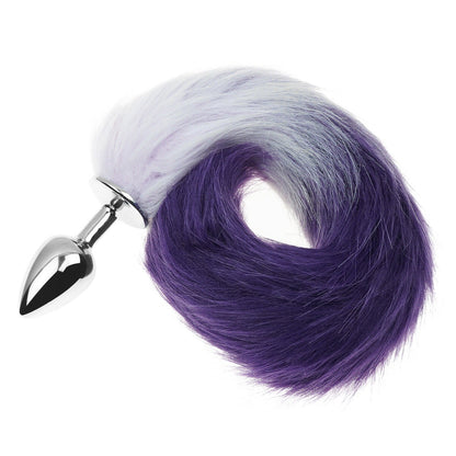 Fox Tail Butt Plug - Purple