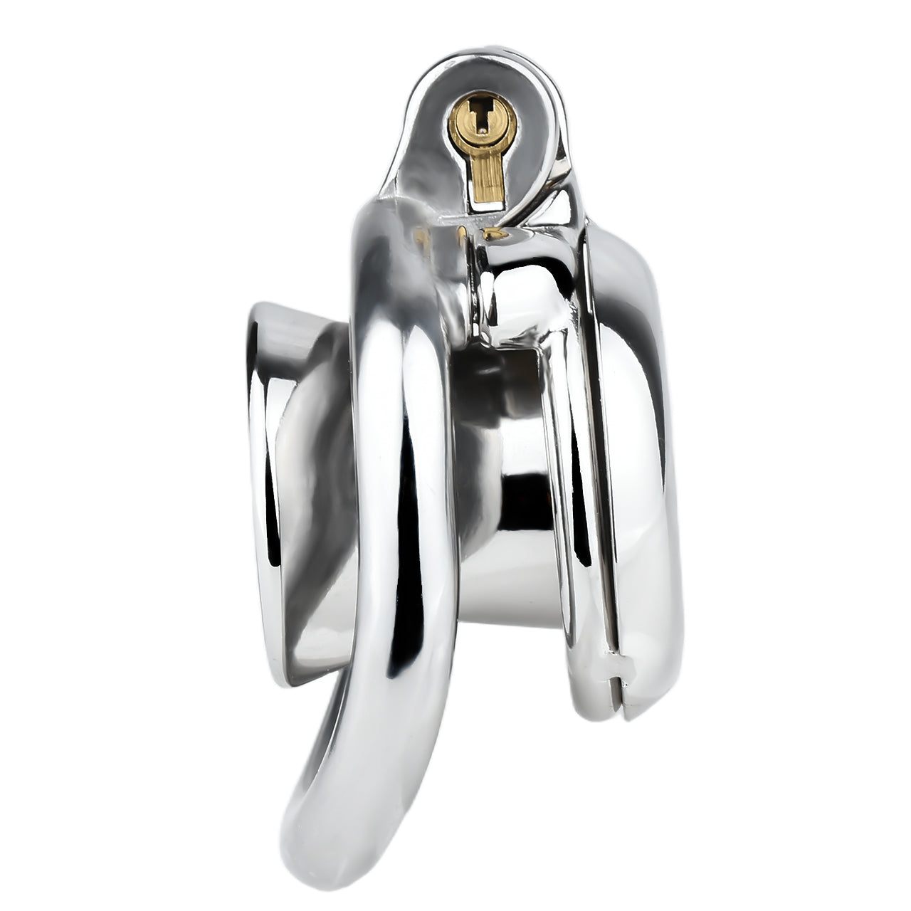 Metal Chastity Cage with Inverted Design