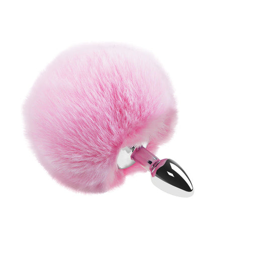 Bunny Tail Butt Plug- Pink